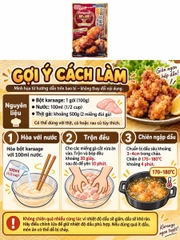 Bột Chiên Gà Karaage Nhật Bản Nisshin Vị Nước Tương & Tỏi 100G