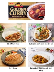 Viên Cà Ri Golden S&B Vị Cay 220G