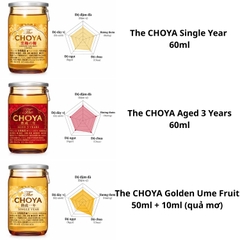 Rượu Mơ CHOYA Flight 15% 170ml (3 Chai Mini)