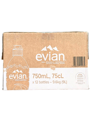 Nước Khoáng Evian Nắp Thể Thao 750ML (Thùng 12 Chai)