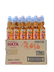 Soda Ramune Hata Vị Cam 200ML (Thùng 30 Chai)