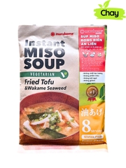Súp Miso Đậu Hũ Chiên & Rong Biển Wakame Dùng Chay Marukome 125G