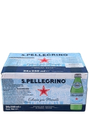 Nước Khoáng Có Ga San Pellegrino 250ML (Thùng 24 Chai)