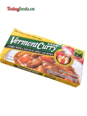 Viên Xốt Cà Ri Vermont Vị Táo Và Mật Ong Cay Vừa 230G