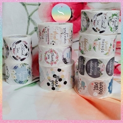 [HOTIS] Sticker Thank You Bigsize, Nhãn dán cám ơn Cỡ lớn 3.8cm/ 5cm - 500 miếng