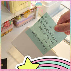 [HOTIS] Tệp 90 tờ giấy note, giấy ghi chú Post-it 3M có keo dính, nhiều màu - 7.6x7.6cm