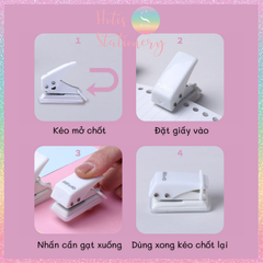 [HOTIS] Bấm lỗ mini KW-triO dùng làm ruột sổ còng binder DIY bullet journal