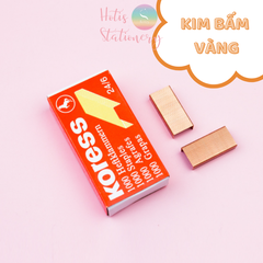 [HOTIS] Bấm kim trong suốt 4 màu hottrend sang trọng dùng decor bàn học, bàn làm việc