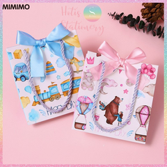 [HOTIS] Túi quà tặng Happy Day hoạt hình cute - Tặng kèm ruy băng thắc nơ