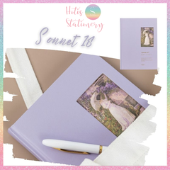 [HOTIS] Sổ bìa cứng đọc sách RosyPosy Poetry - 152 trang - 19.5x14cm