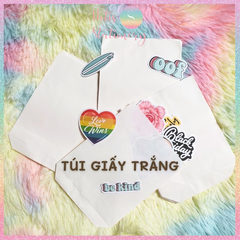 [HOTIS] Combo 100 túi giấy trắng size 12x15cm