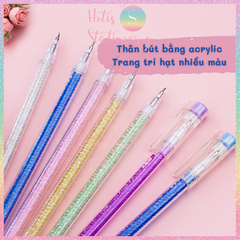 [HOTIS] 18 MÀU - Bút khắc họa tiết trên giấy/ sticker thân bút trang trí hạt màu xinh xắn