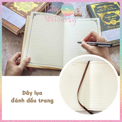 [HOTIS] Sổ tay ma thuật phong cách Châu Âu cổ điển bìa cứng - A5 21.3x14.5cm
