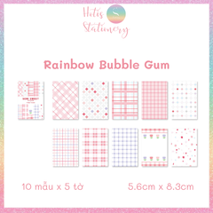 [HOTIS] [MIX MẪU] Giấy nền vintage họa tiết cổ điển Semi Sweet (5.6x8.3cm) - 50 tờ