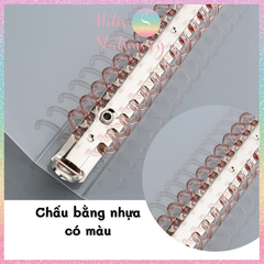 [HOTIS] Bìa còng nhựa 5 màu trong mờ- Binder A5/ B5