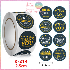 [HOTIS] Sticker Thank You Bigsize, Nhãn dán cám ơn Cỡ lớn 3.8cm/ 5cm - 500 miếng