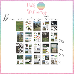 [HOTIS] Sổ sticker phong cảnh trang trí sổ làm bullet journal size A6 - 20 tờ
