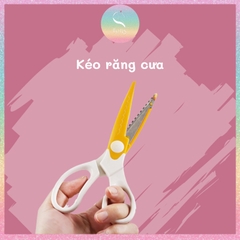 [HOTIS] Bộ 5 kéo răng cưa, kéo lượn sóng, kéo cắt giấy thủ công