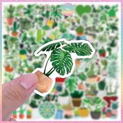 [HOTIS] Set Sticker nhiều mẫu size lớn 5 - 8cm, nhãn dán cán màng phim PVC không thấm nước, dán được nhiều lần