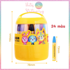 [HOTIS] Bút sáp dầu Deli cho học sinh - Hộp 12/ 18/ 24/ 36 màu