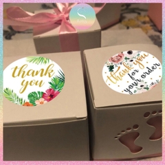 [HOTIS] Sticker Thank You Bigsize, Nhãn dán cám ơn Cỡ lớn 3.8cm/ 5cm - 500 miếng
