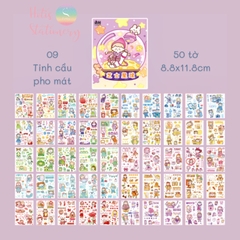 [HOTIS] 50 MẪU - Sticker dán sổ hoạt hình Colorful Dream - 50 tờ/ hộp