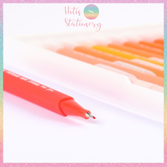 [HOTIS] Bút lông hai đầu nắp trong, tô màu vẽ tranh gốc nước Dual tip brush pen - Bộ 12/24/36 màu