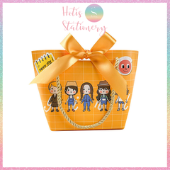 [HOTIS] Túi giấy đựng quà tặng nhiều hình xinh xắn có quai xách và tặng kèm ruy băng thắc nơ