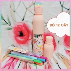 [HOTIS] Bút lông tô màu vẽ tranh gốc dầu FANGFENG- Bộ 12/18/24/36 màu