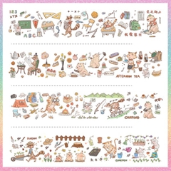 [HOTIS] Sticker hoạt hình sinh hoạt cuộc sống hàng ngày Simple Life