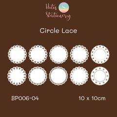 [MIX MẪU] Set giấy ren rỗng vintage trang trí sổ - 10 hình