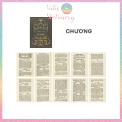 [HOTIS] Giấy nền phong cách trung cổ Medieval Vintage of Books - Tệp 10 tờ - Kích thước 13x18.4cm