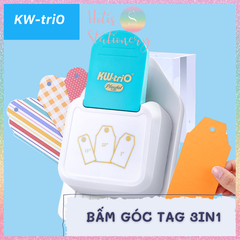 [HOTIS] Dụng cụ bấm tag KW-triO Playful 3in1 cắt giấy thủ công DIY chuyên làm tag/ bookmark/ thiệp