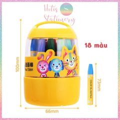 [HOTIS] Bút sáp dầu Deli cho học sinh - Hộp 12/ 18/ 24/ 36 màu