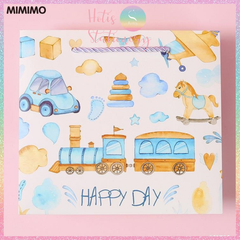[HOTIS] Túi quà tặng Happy Day hoạt hình cute - Tặng kèm ruy băng thắc nơ