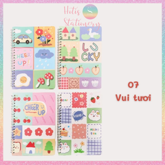 Sổ lò xo A5 kẻ ngang DUMEI sổ tay dễ thương 60 tờ/ 120 trang