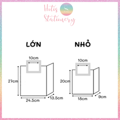 [HOTIS] Túi quà tặng cầm tay hologram bling bling hot trend - 2 size