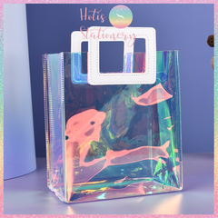 [HOTIS] Túi quà tặng cầm tay hologram bling bling hot trend - 2 size