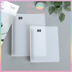 [HOTIS] Bìa còng nhựa 5 màu trong mờ- Binder A5/ B5