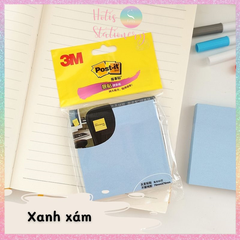 [HOTIS] Tệp 90 tờ giấy note, giấy ghi chú Post-it 3M có keo dính, nhiều màu - 7.6x7.6cm