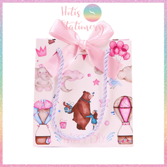 [HOTIS] Túi quà tặng Happy Day hoạt hình cute - Tặng kèm ruy băng thắc nơ