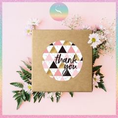[HOTIS] Sticker Thank You Bigsize, Nhãn dán cám ơn Cỡ lớn 3.8cm/ 5cm - 500 miếng