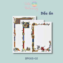 [MIX MẪU] Giấy nền vintage họa tiết khung hoa văn retro - 45 tờ