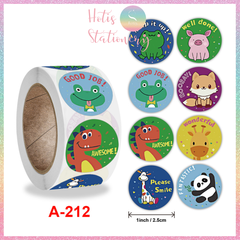 [HOTIS] Sticker Cuộn 500 Nhãn Dán Khen Thưởng Học Sinh - Tạo Động Lực, Kích Thích Học Tập, Phù Hợp Giáo Viên & Phụ Huynh