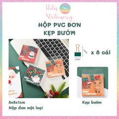 [HOTIS] Bộ Quà tặng VPP Giáng Sinh - Combo kẹp giấy, kẹp bướm, đinh ghim, nam châm, đồ bấm kim và kim bấm