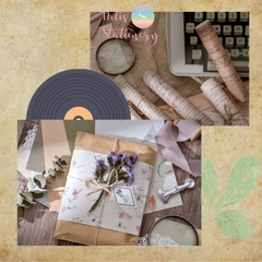 [HOTIS] Giấy nền vintage họa tiết retro - 30 tờ