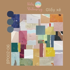 [HOTIS] Set giấy nền vintage, giấy note floral hoa nhí/ màu trơn/ bưu thiếp - 60 tờ