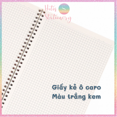 [HOTIS] Sổ lò xo kép KLong Caro B5 200 trang, bìa nhựa - MS576