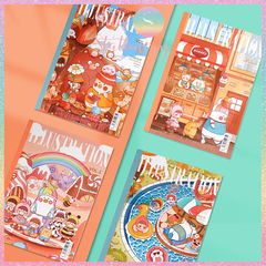 [HOTIS] Sổ tay Notebook Miss Time Illustration dạng tạp chí - B5 80/ 120 trang