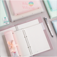 [HOTIS] Binder A5/ B5 bìa còng nhiều màu có dây nơ - Kèm 30 tờ giấy